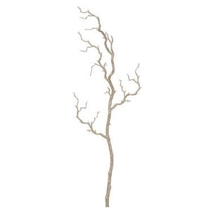 Glittered Twig Spray - Gold 38"