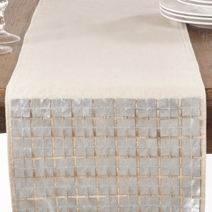 Square Embellished Table Runner