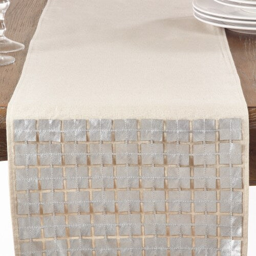 Square Embellished Table Runner