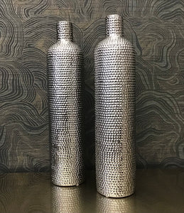 Hammered Silver Vase